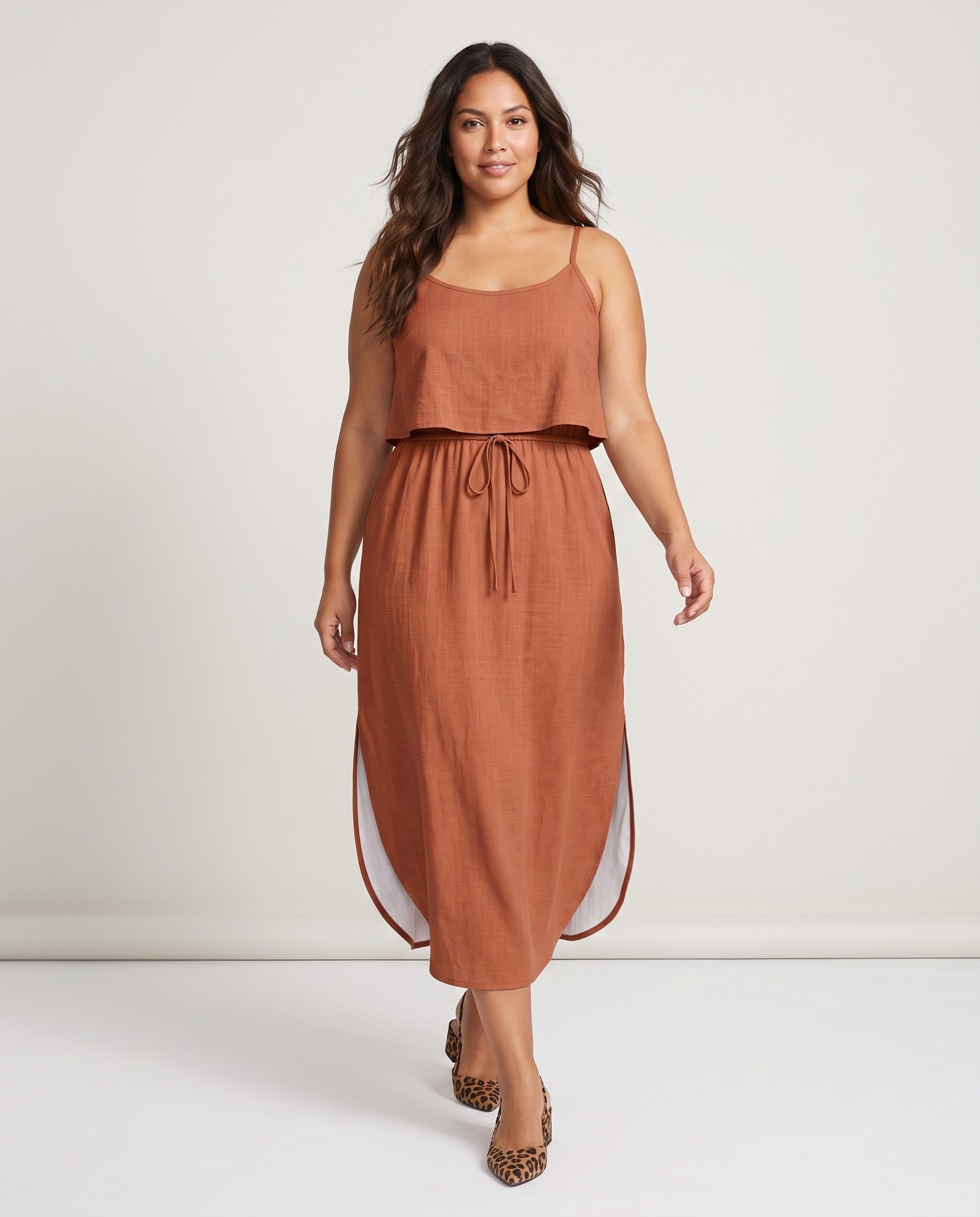 Earthy Slub Linen Texture Resort Wear
