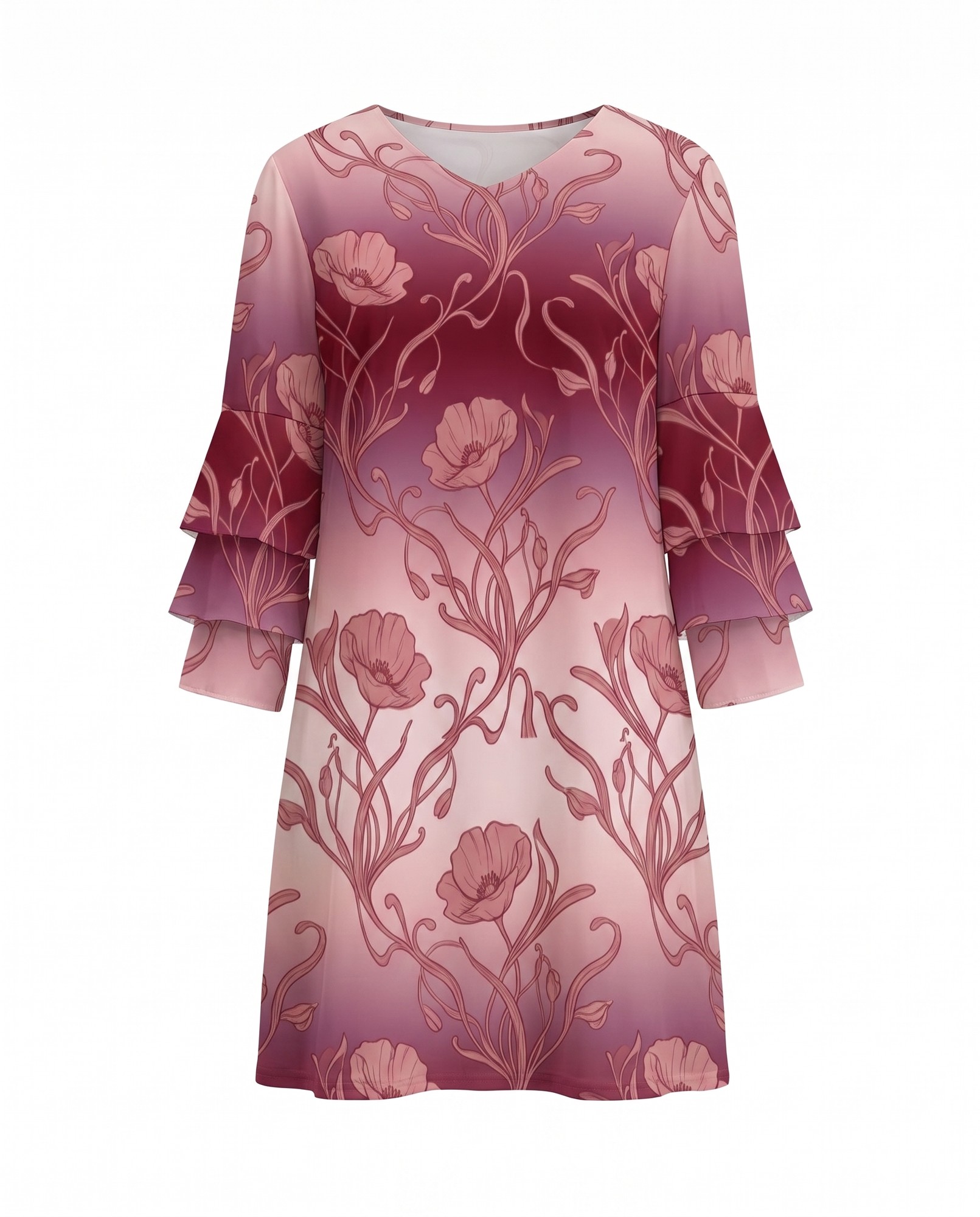 Blush Berry Ombre Floral — view 5