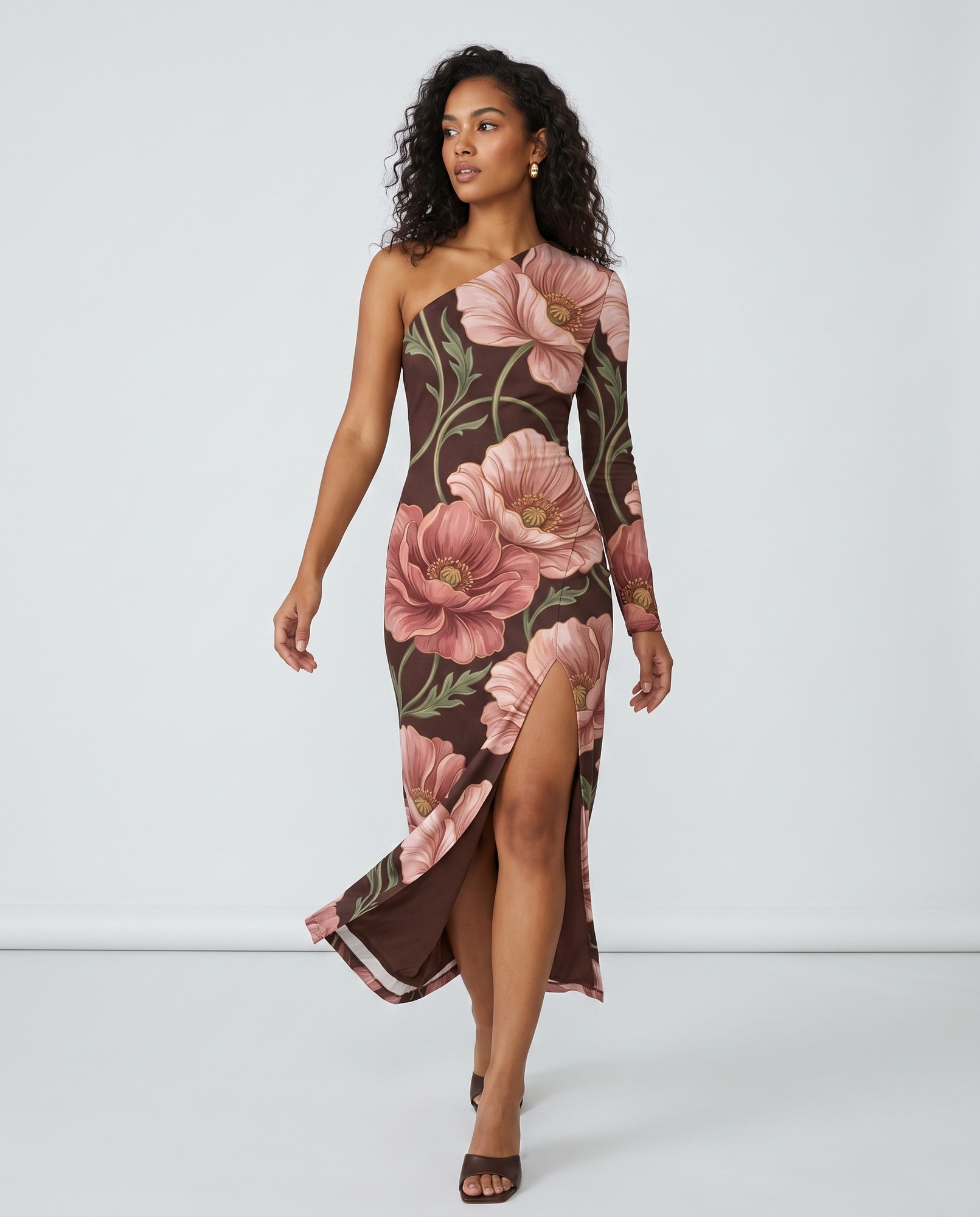 Chocolate Rose Blush Wedding Guest — view 2