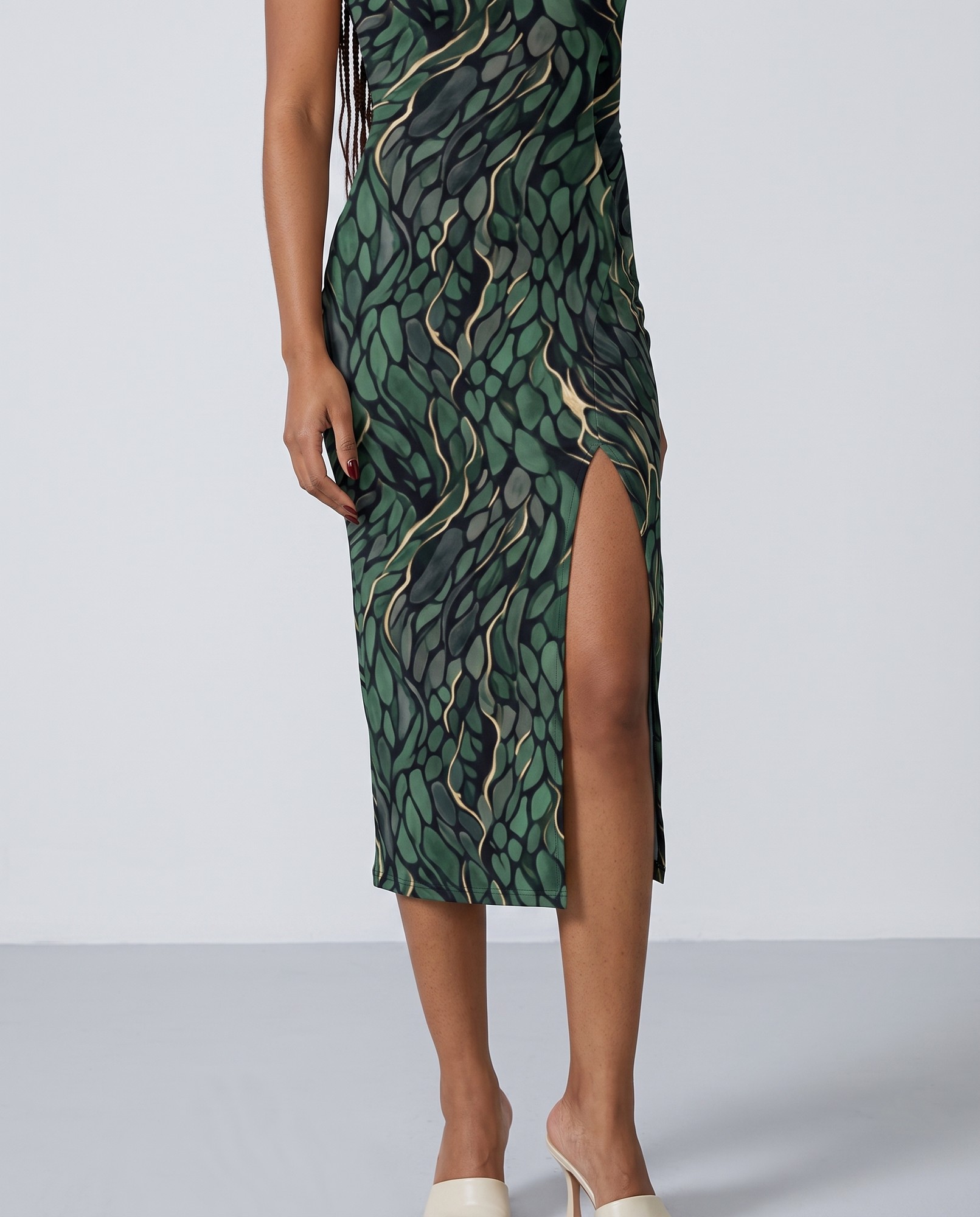 Emerald Black Dark Wedding Guest — view 3