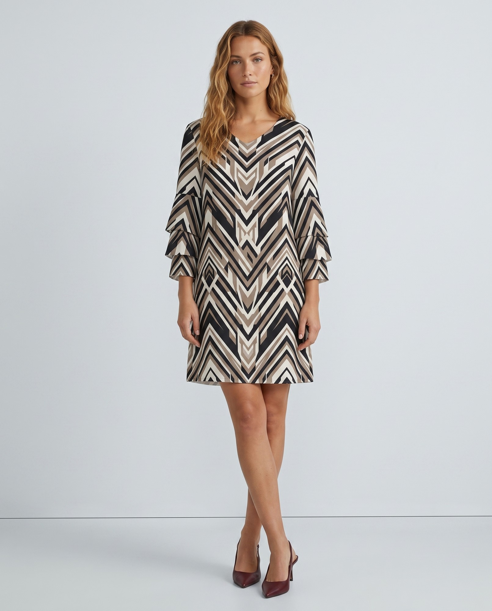 Black Ivory Art Deco Stripes