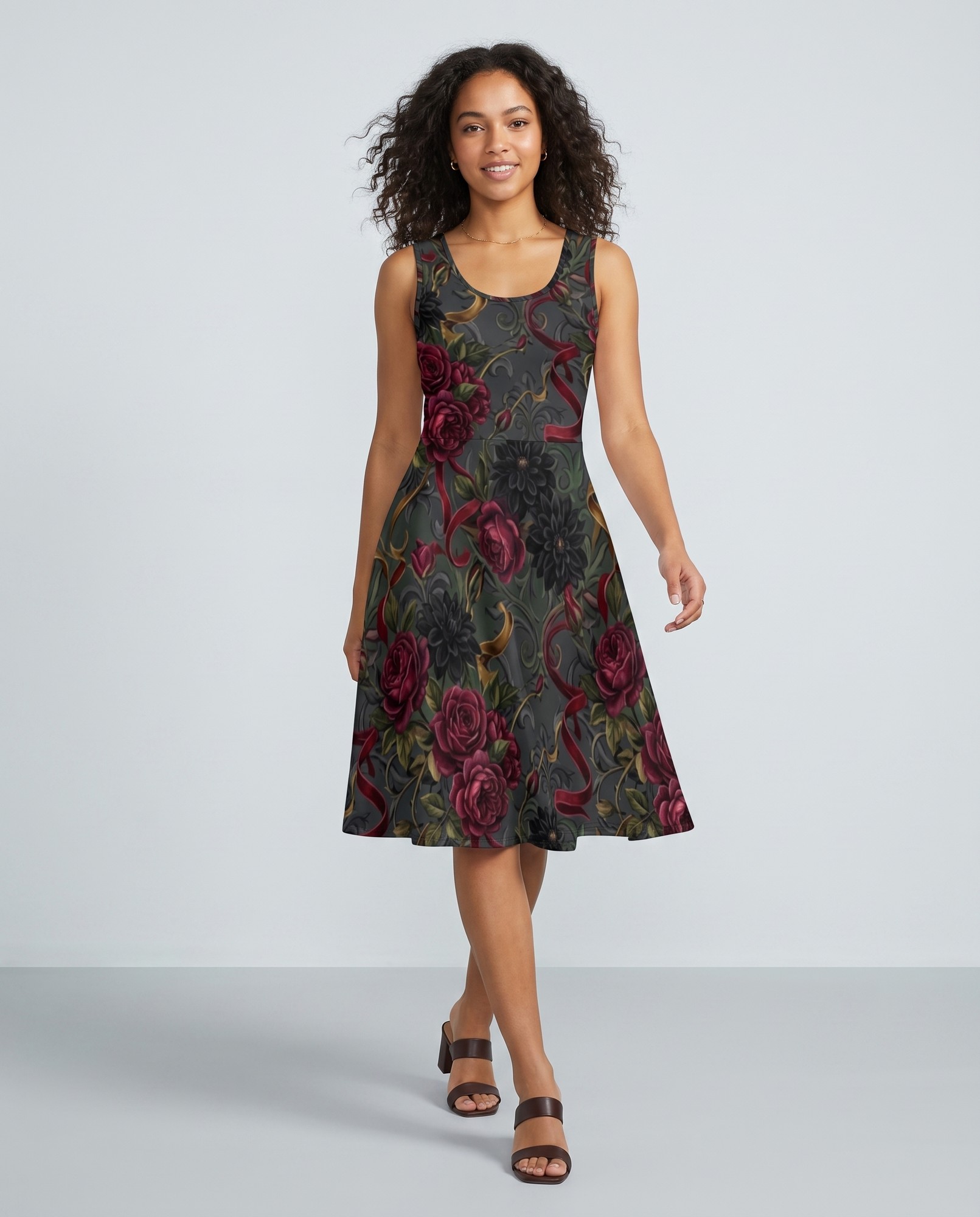 Burgundy Rose Dark Romance Fall Wedding Guest
