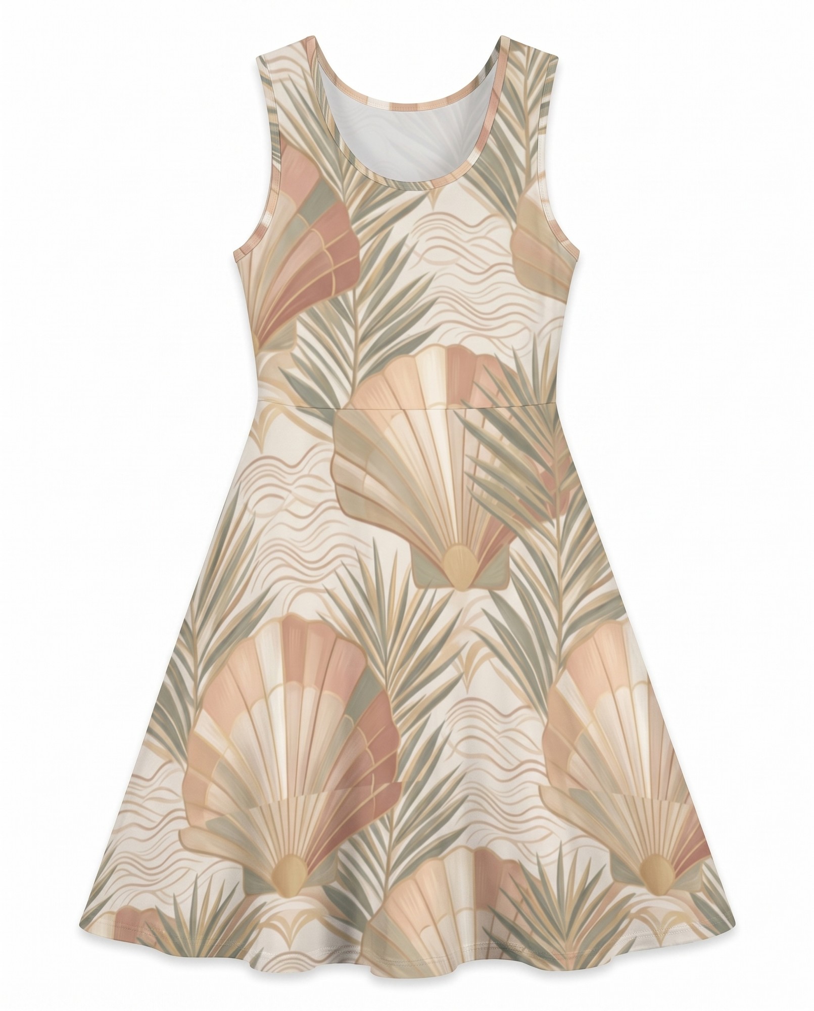 Champagne Rose Gold Scallop Palm — view 5