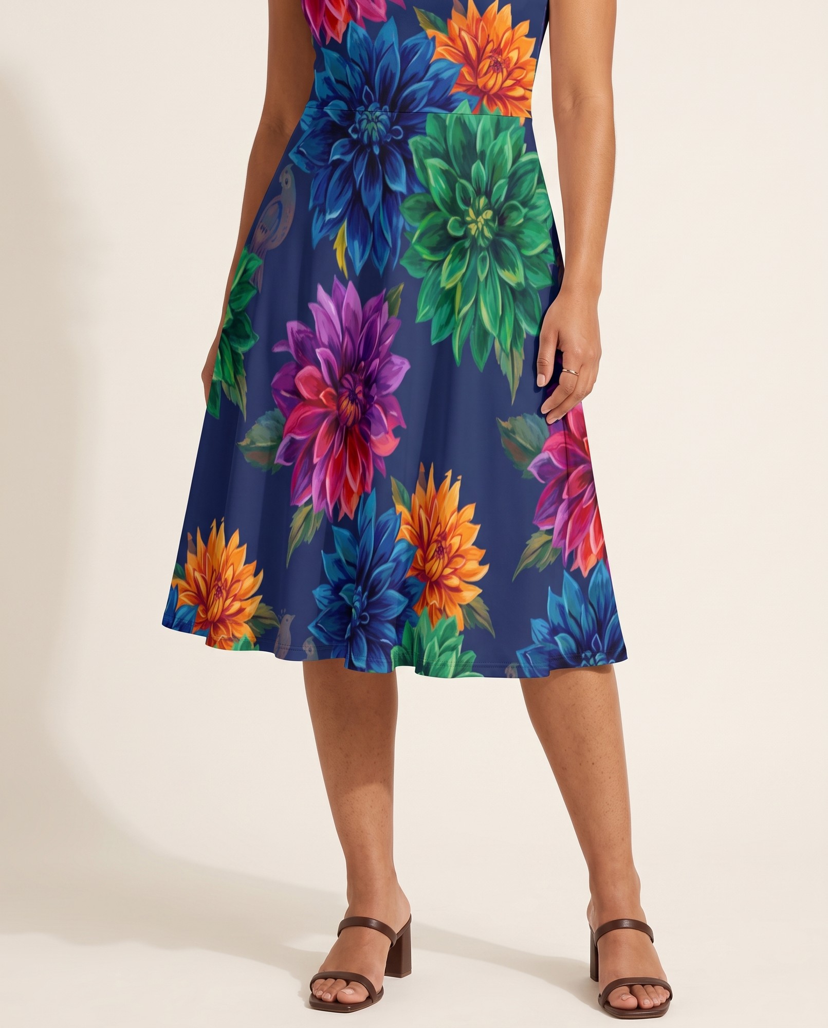 Jewel Tone Floral Wedding Guest — view 3