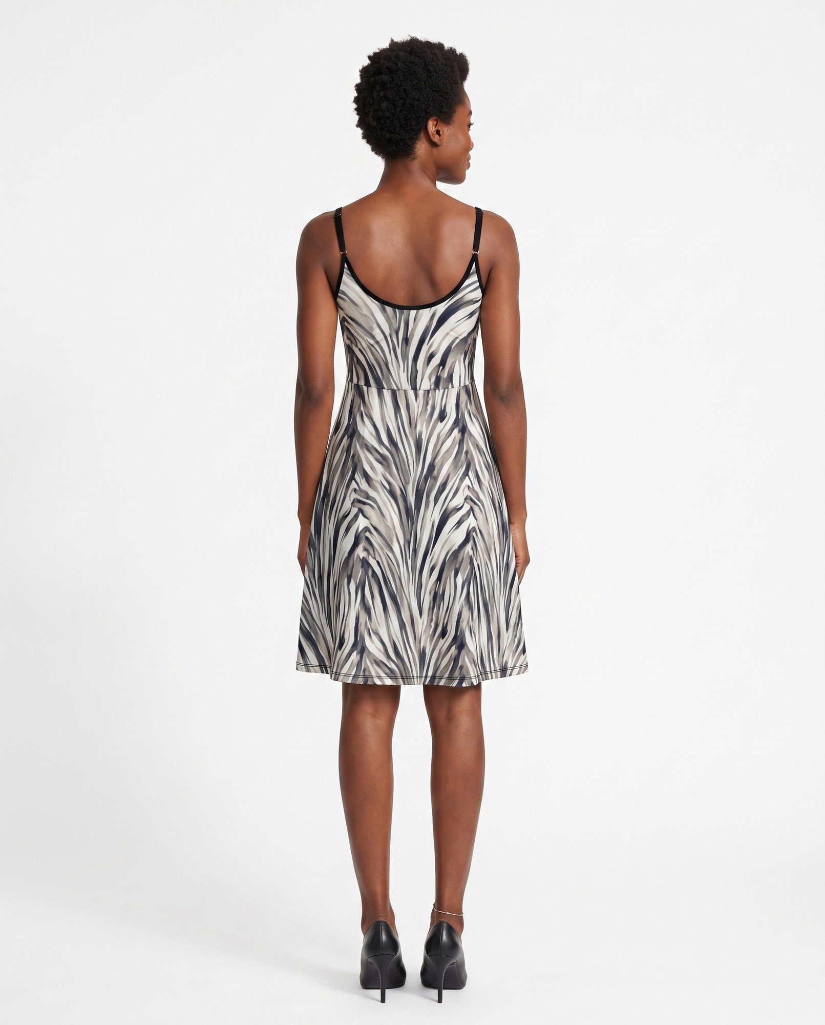 Ink Wash Charcoal Ivory Wearable Art — view 4