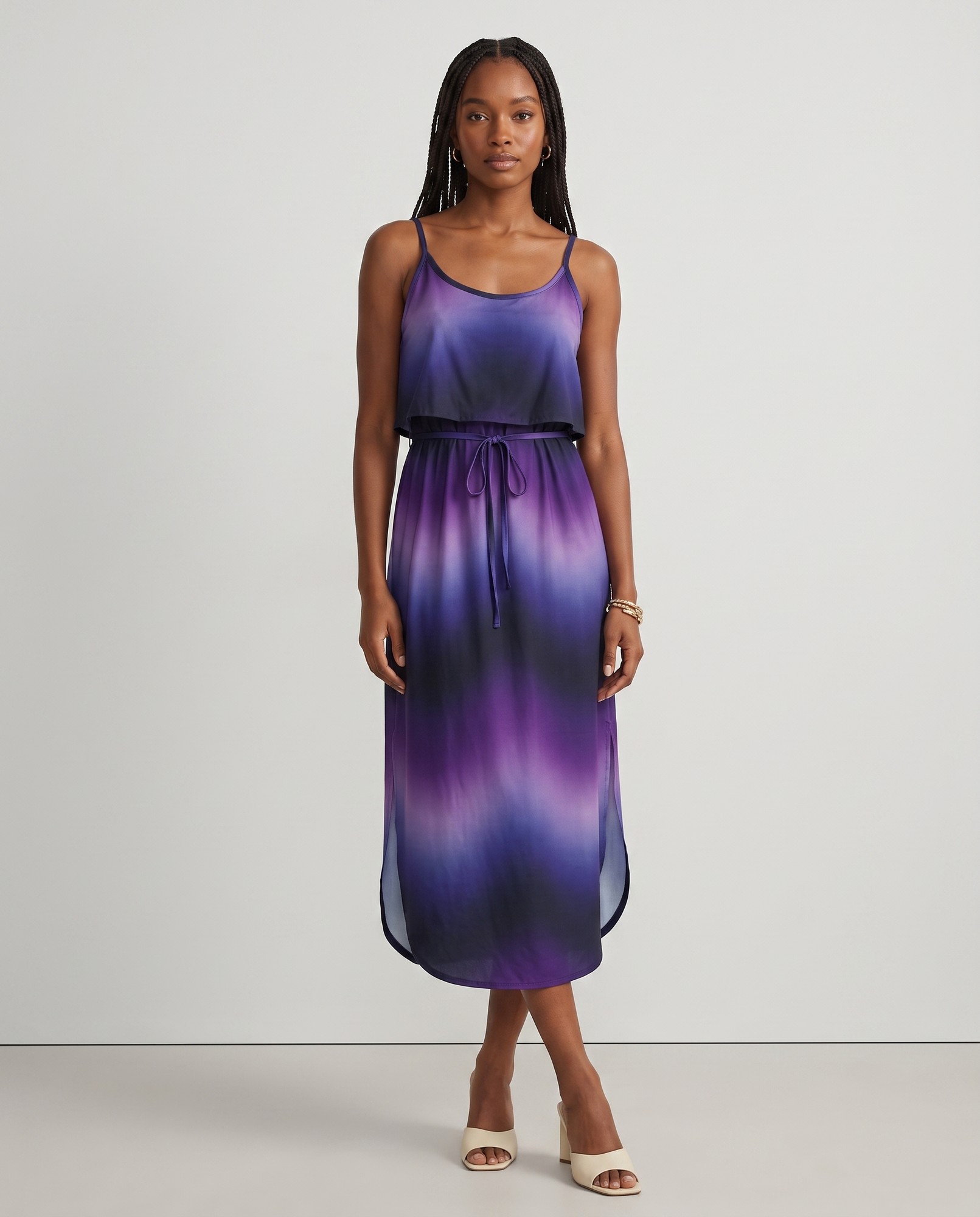 Mystical Twilight Ombre Violet Indigo Black