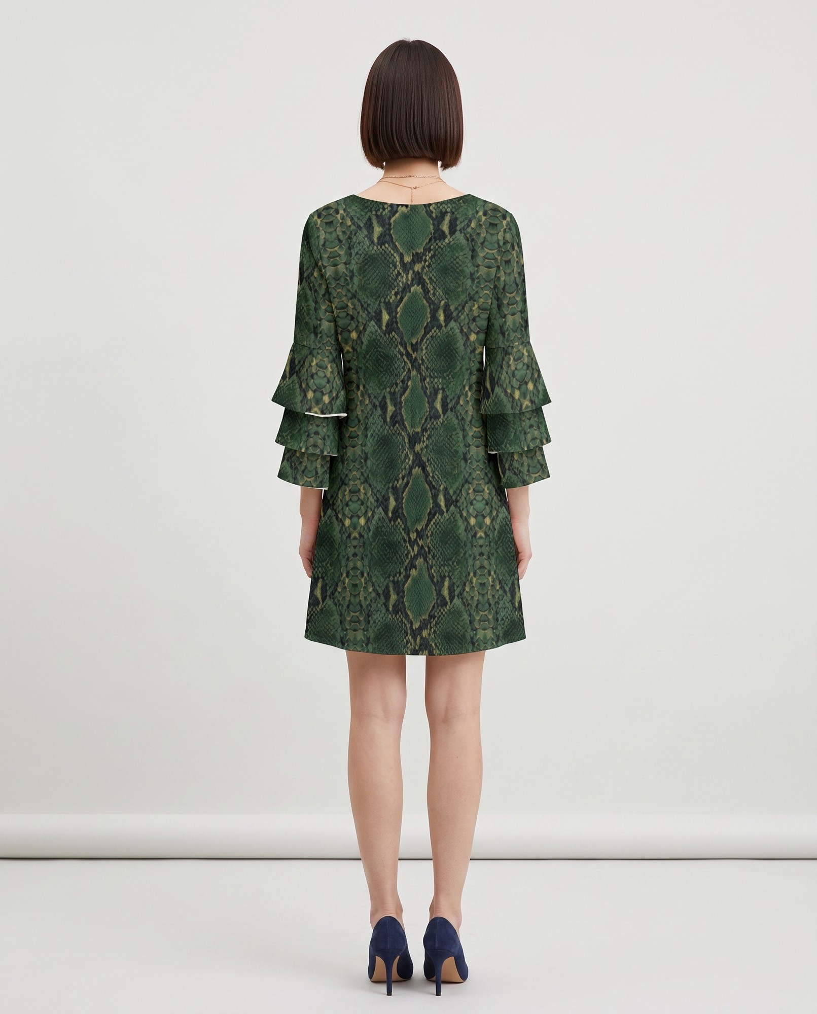 Forest Green Python Skin Scholarly — view 4