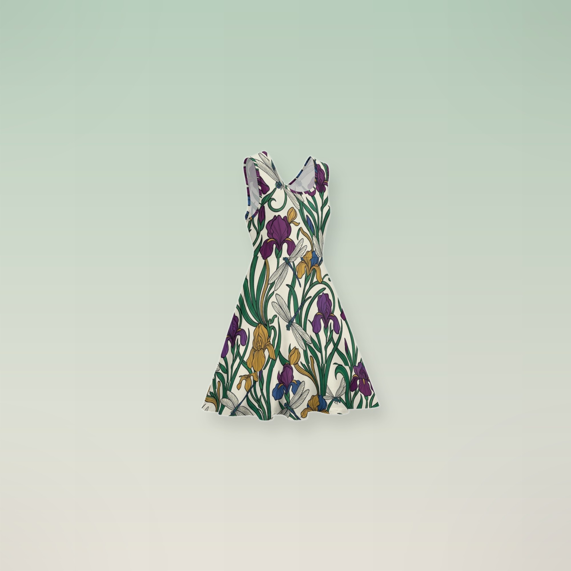 Amethyst Emerald Sapphire Spaghetti Strap — view 3